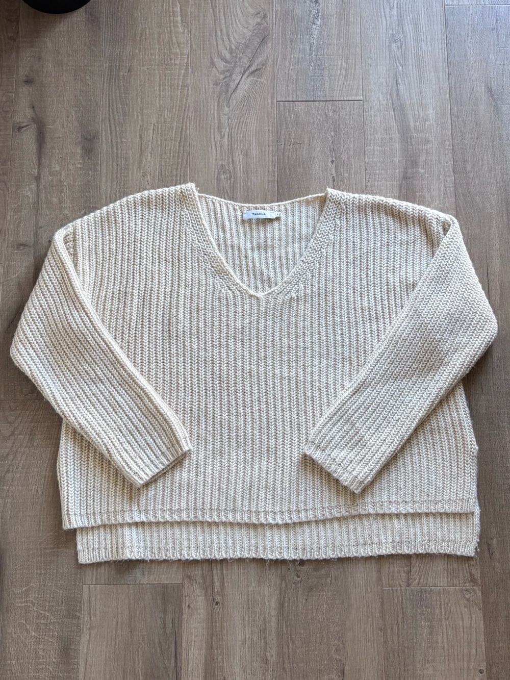 Talula Knit Oversized V-Neck Sweater